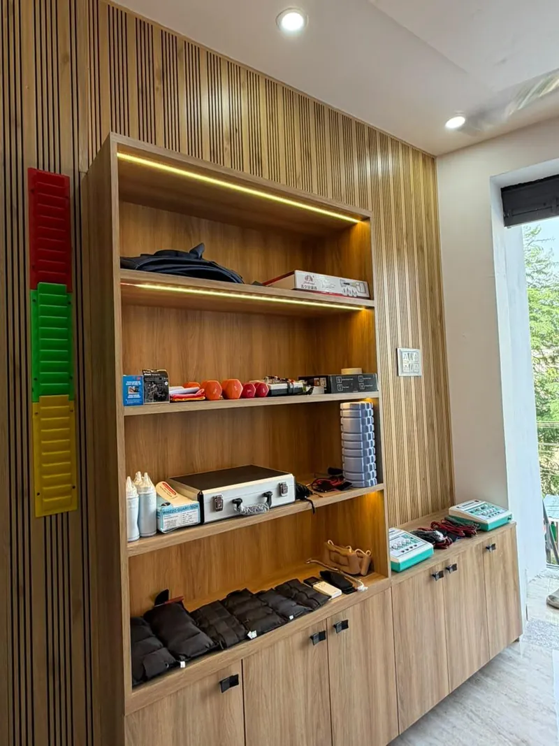 Physiotherapy clinic treatment area